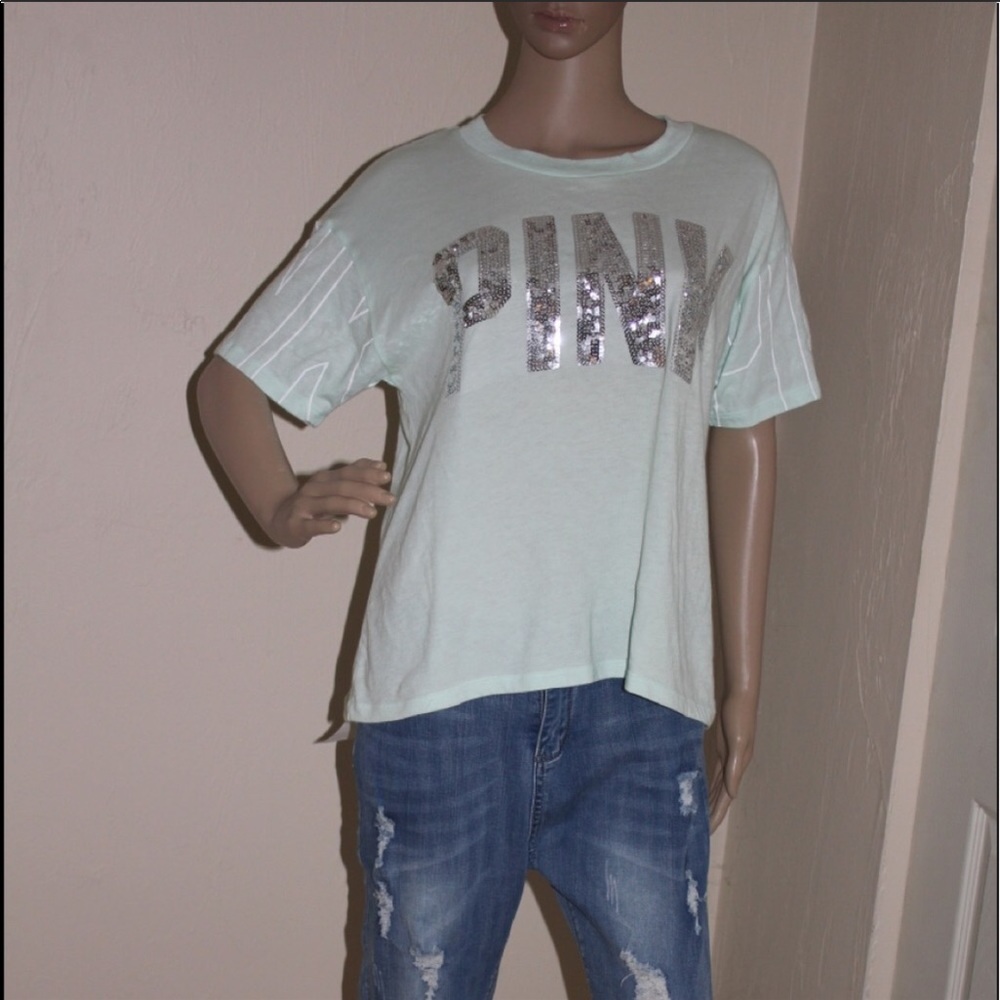 NWT Vs sequin short sleeve shirt